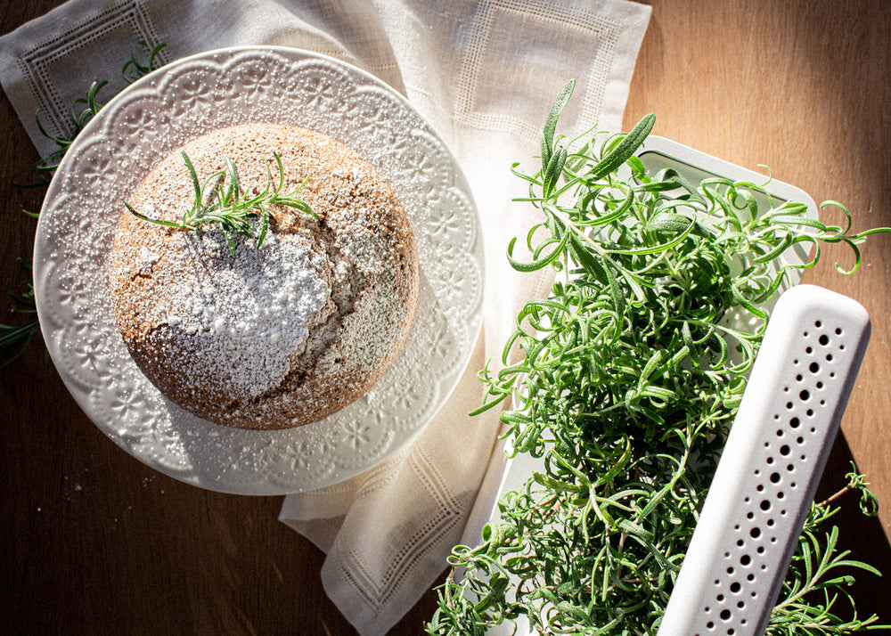 Olive Oil Cake with Fresh Rosemary | Click & Grow