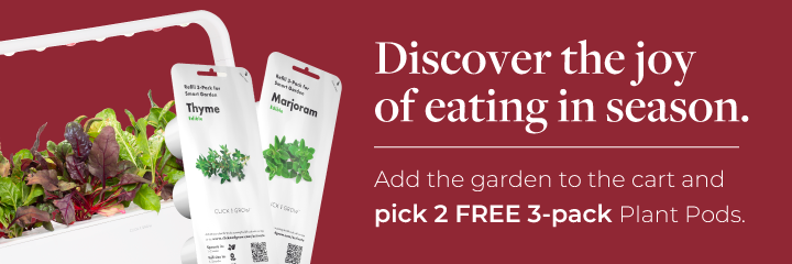 Two free plant pod 3-packs with every garden purchase